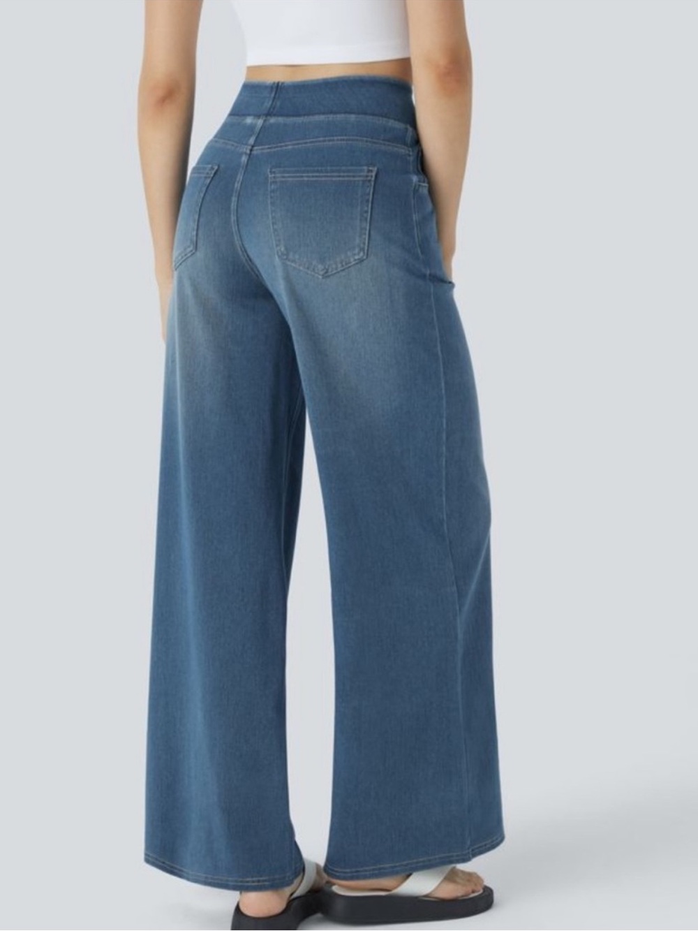 Halara Flex Denim lightweight in medium wash blue - Picture 2 of 10
